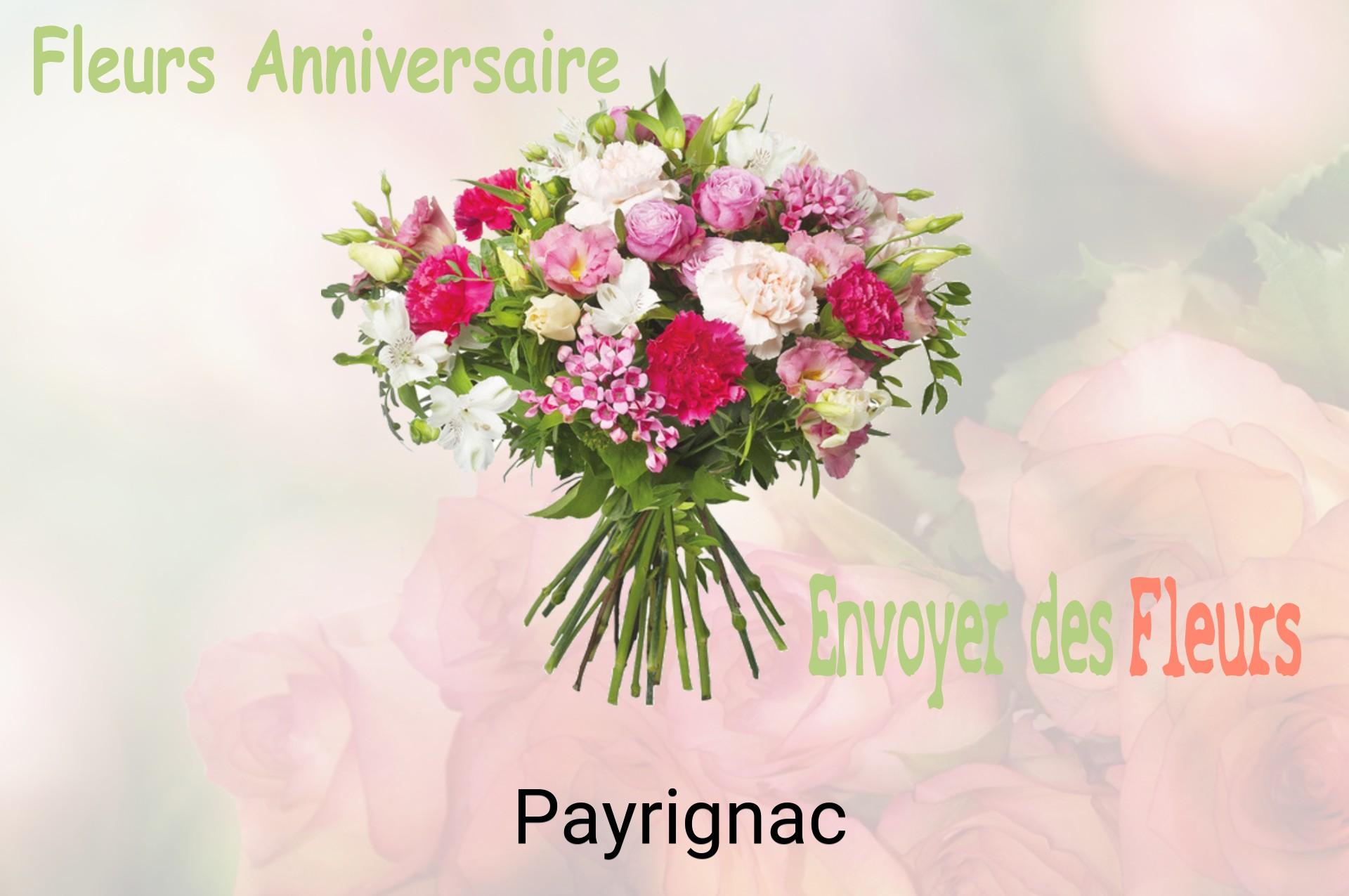 Bouquet de fleurs d’anniversaire livré à Payrignac